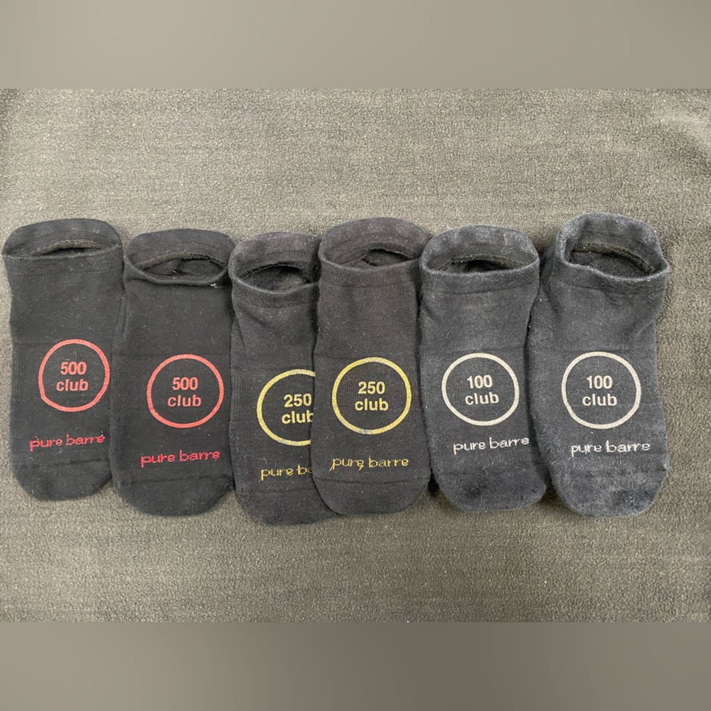 Used Pure Barre Milestone Grippy Socks